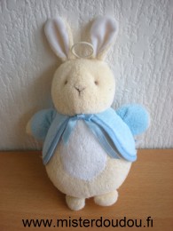 Eden Lapin Beige bleu tissus eponge - Bon état