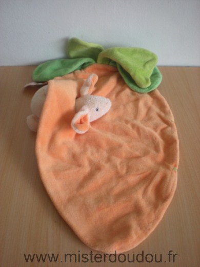 Egmont toys Lapin Orange clair, carotte orange vert - Très bon état