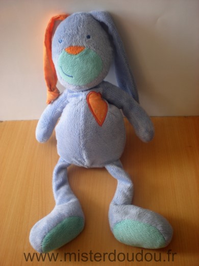 Eveil et jeux Lapin Bleu coeur orange fnac - Très bon état