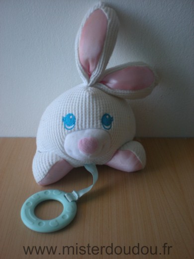 Fisher-price Lapin Blanc rose - Très bon état