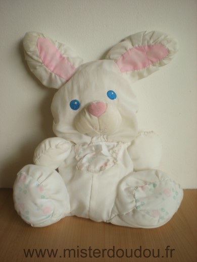 Fisher-price Lapin Puffalump blanc rose - Etat moyen