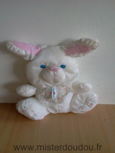 Fisher-price Lapin Puffalump blanc rose - Très bon état