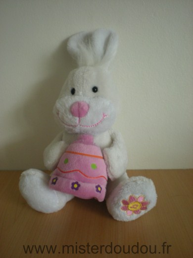 Gipsy Lapin Blanc cloche musicale rose - Très bon état