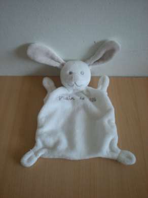 Grain de ble Lapin Ecru brodé grain de blé - Très bon état