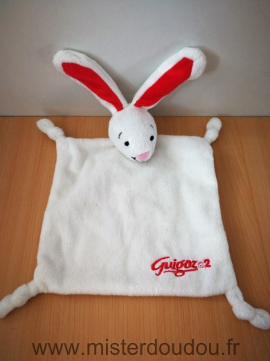 Guigoz Lapin Blanc oreilles rouges - Très bon état