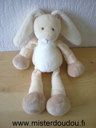 Gund Lapin Ecru beige marron - Très bon état