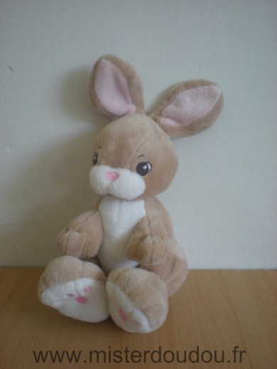 H et m Lapin Beige rose blanc - Très bon état