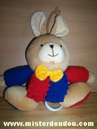 Lapin Beige bleu rouge Ikéa