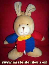 Lapin Beige rouge bleu Ikéa