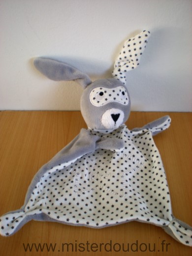 Ikks Lapin Gris blanc etoiles masque super heros - Très bon état