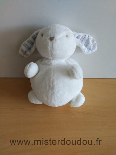 Jacadi Lapin Blanc oreilles bleu blanc - Très bon état