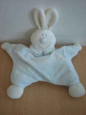 Jollybaby Lapin Bleu blanc - Très bon état
