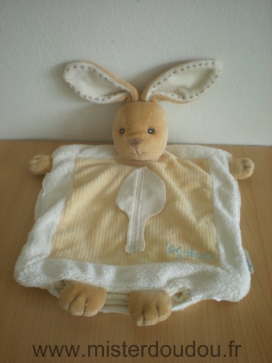 Lapin Beige ecru feuille plume Kaloo