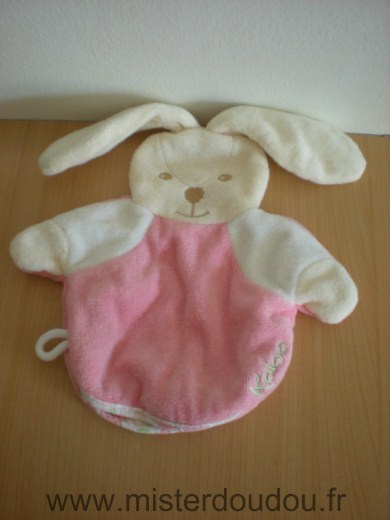 Lapin Gant de toilette rose blanc beige Kaloo