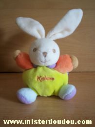 Kaloo Lapin Jaune orange mauve - Très bon état
