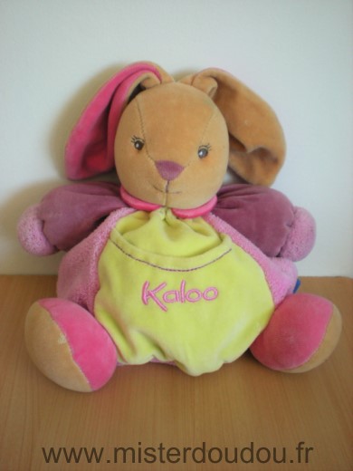 Lapin Mauve violet poche verte Kaloo