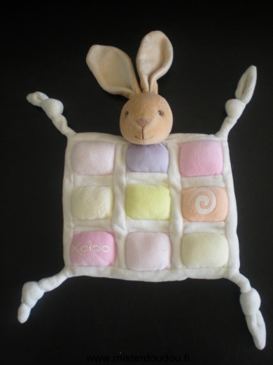 Lapin Patchwork rose blanc candy Kaloo