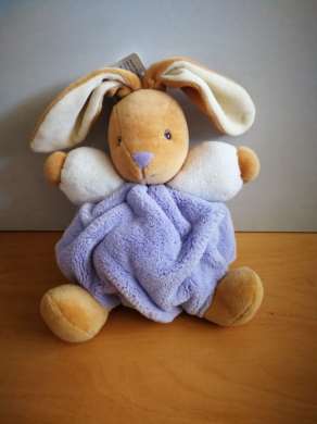 Kaloo Lapin Plume beige blanc mauve lavande - Très bon état