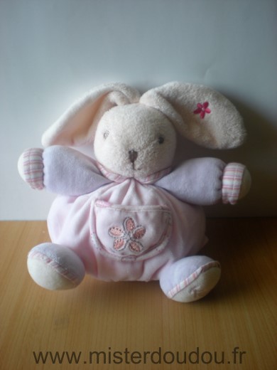 Lapin Rose mauve fleur Kaloo