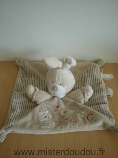 Kiabi baby Lapin Beige broderie lapin et abc - Très bon état