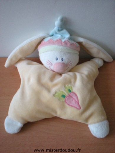 Kiabi baby Lapin Jaune avec carottes roses brodées - Très bon état