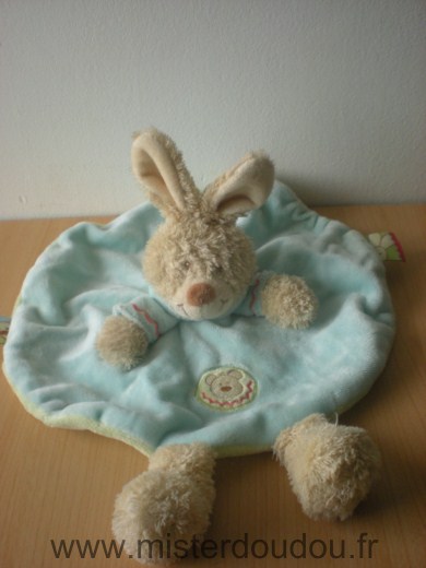 Kiabi baby Lapin Rond bleu dessus vert dessous - Très bon état