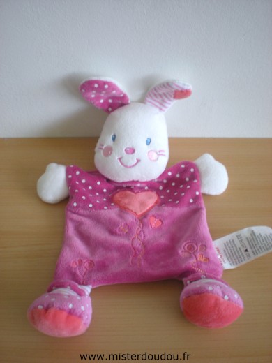 Kiabi baby Lapin Rose coeur rouge - Très bon état