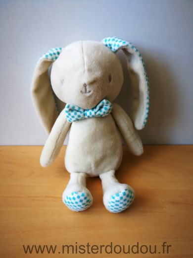 Klorane Lapin Beige oreilles vichy bleue - Très bon état