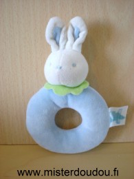 Klorane Lapin Bleu blanc col vert - Très bon état