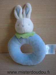 Klorane Lapin Bleu blanc col vert - Très bon état