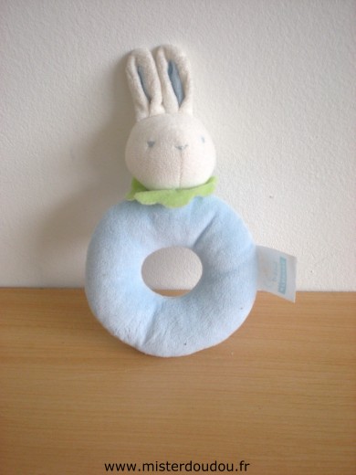 Klorane Lapin Bleu blanc col vert - Très bon état