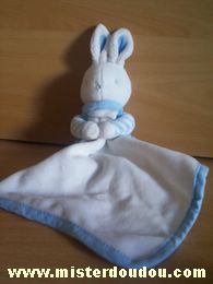 Lapin Bleu rayé blanc mouchoir blanc Klorane