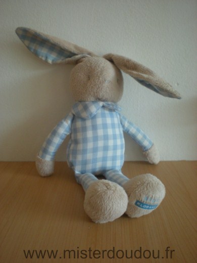 Lapin Carreaux bleu beige Klorane