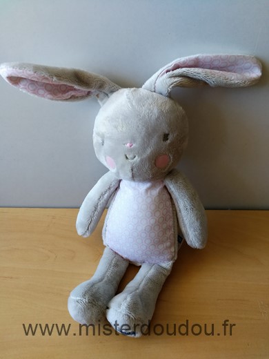 Klorane Lapin Gris rose blanc ronds - Très bon état