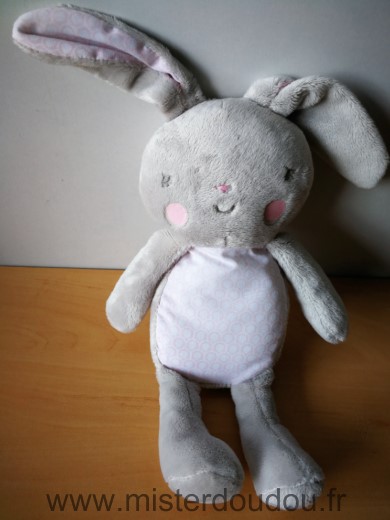 Klorane Lapin Gris rose ronds blancs - Très bon état