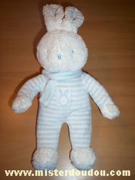 Klorane Lapin Rayé bleu-blanc - Très bon état