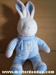 Lapin Rayé bleu et blanc Klorane