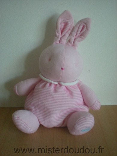 Lapin Rayé rose blanc Klorane