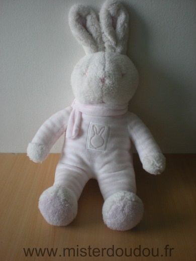 Lapin Rayé rose blanc Klorane