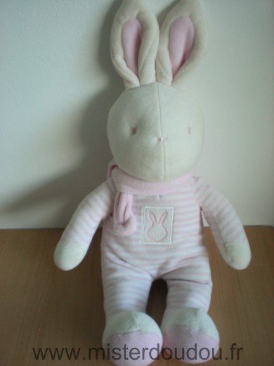Klorane Lapin Raye rose blanc velours - Très bon état