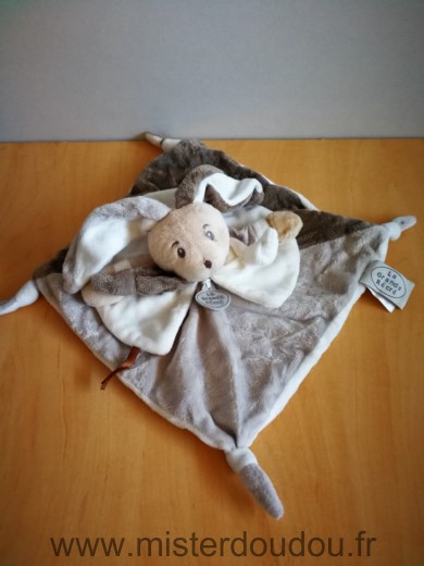 La grande recre Lapin Beige marron blanc - Très bon état