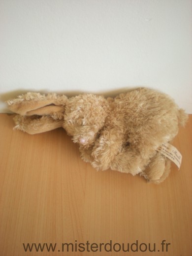 Louise mansen Lapin Lapin qui dort beige oreilles rigides - Très bon état