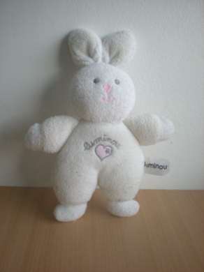 Luminou Lapin Blanc phosphoresent - Très bon état