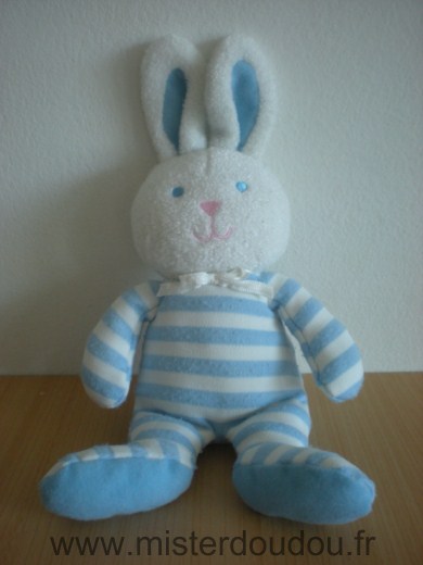 Luminou Lapin Raye bleu blanc - Bon état