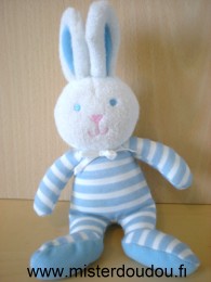 Luminou Lapin Rayé bleu blanc - Très bon état