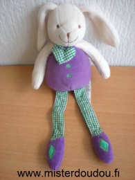 Marks et spencer Lapin Violet blanc vert - Très bon état