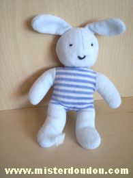 Lapin Bleu clair et rayé bleu blanc Marque Inconnue