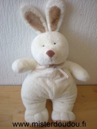 Lapin Ecri marron avec un tête d'ours brodée sur la poitrine Marque Inconnue