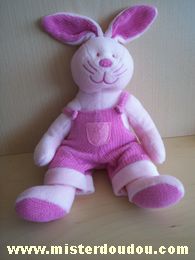 Lapin Rose salopette rose Marque Inconnue