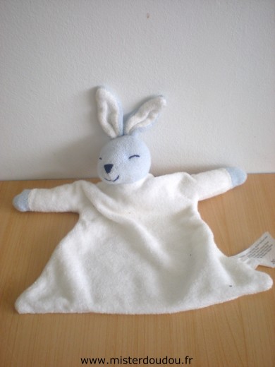 Marque Inconnue Lapin Tissus eponge blanc bleu - Très bon état